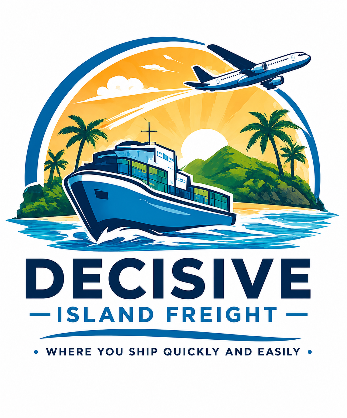 Decisive Island Freight logo